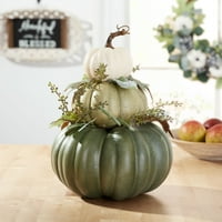 Hannas Handiworks Orange & Brown Pumpkins Small Polyester Decorative Tabletop Figurines Assorted Set of 2 Hannas Handiworks Orange & Brown Pumpkins Small Polyester Decorative Tabletop Figurines Assorted Set of 2